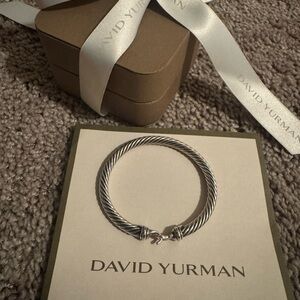 David Yurman Silver Buckle Bracelet